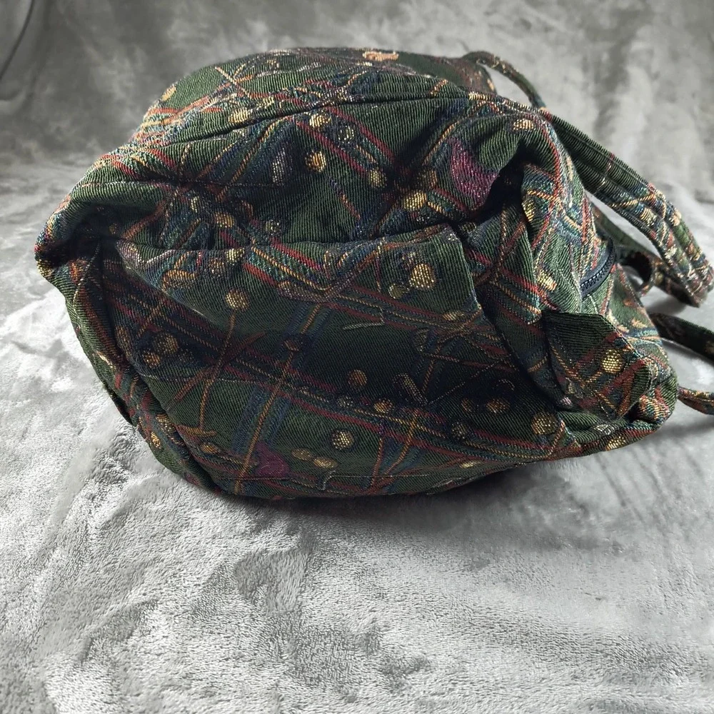 Vintage Golf Duffle Bag Organizer Set Green Tapestry Travel Pack Made In USA 70s